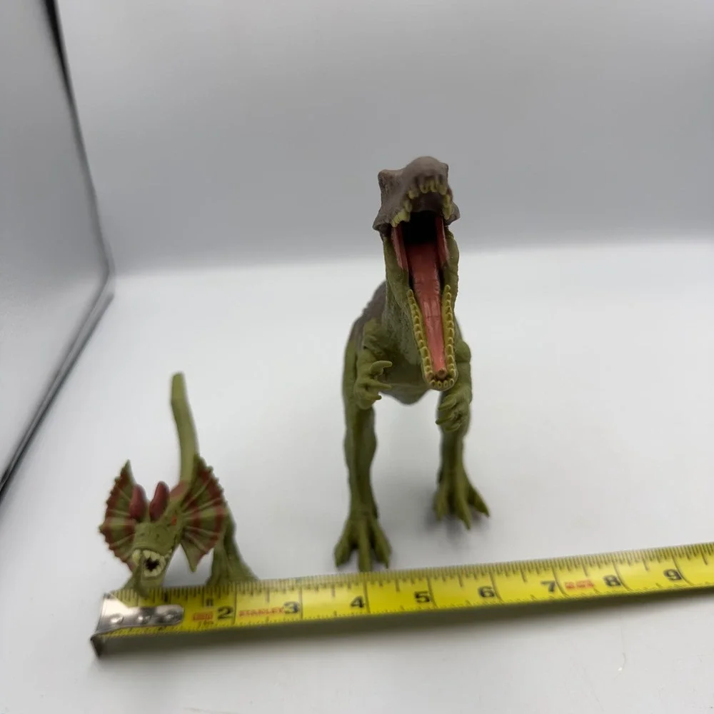 Mattel Jurassic World Baryonyx Dilophosaurus Green Figures 2020 GYX96 12in Set